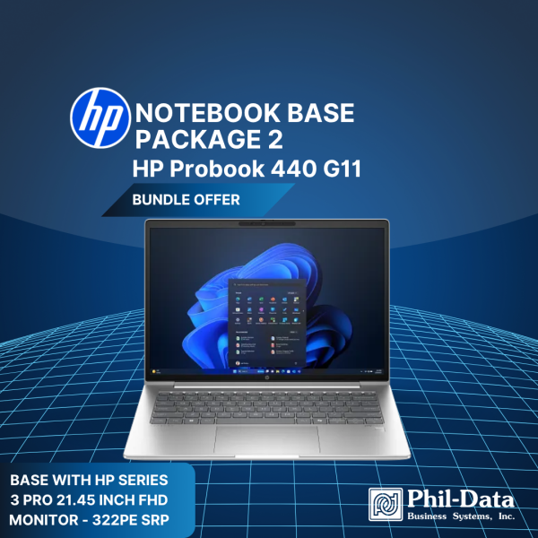 HP ProBook 440 G11 14" Laptop + HP Series 3 Pro 21.45" FHD Monitor (322pe) Bundle | Warranty 1-1-0 - Image 3