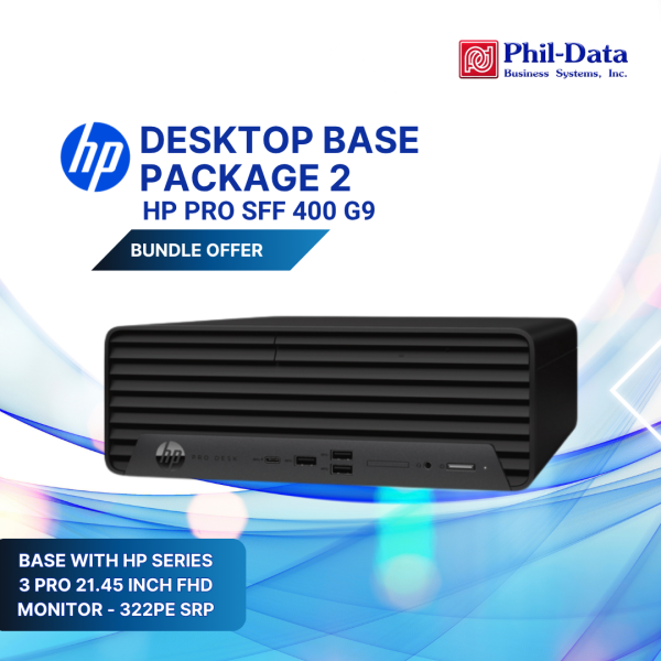 HP Pro SFF 400 G9 Desktop (Core i5-12500, 8GB, 512GB SSD) + HP Series 3 Pro 21.45" FHD Monitor - Image 4