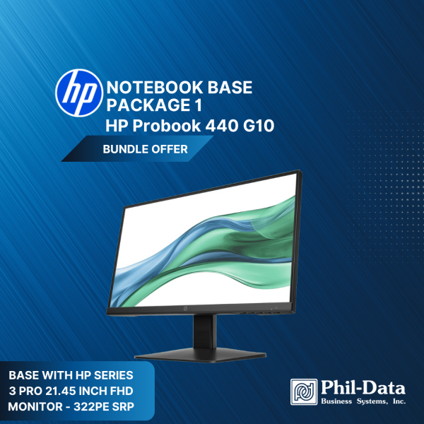 HP ProBook 440 G10 14" Laptop + HP Series 3 Pro 21.45" FHD Monitor (322pe) Bundle | Warranty 1-1-0 - Image 4