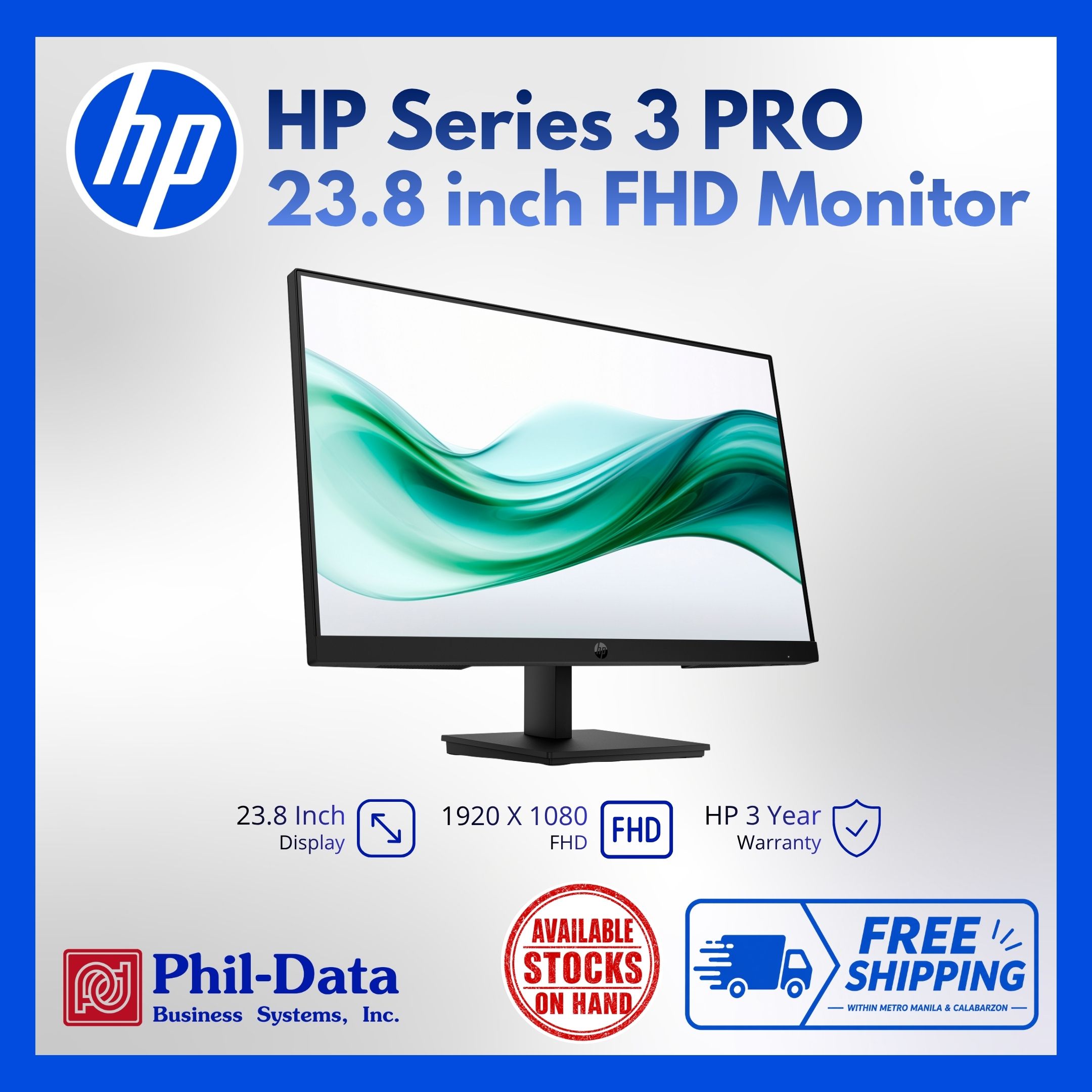 HP S3 Pro 324pv 23.8” FHD Monitor - Image 3