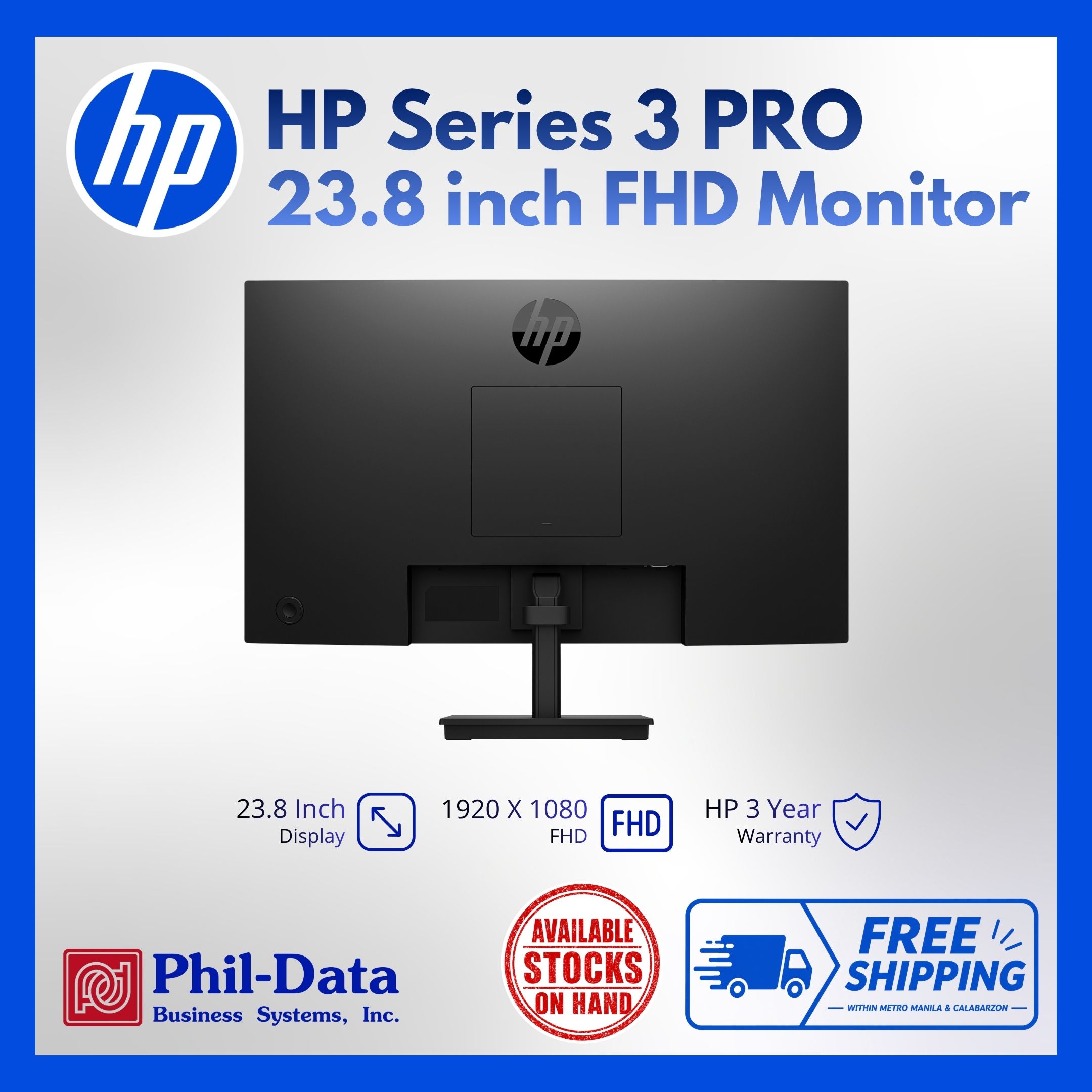 HP S3 Pro 324pv 23.8” FHD Monitor - Image 4