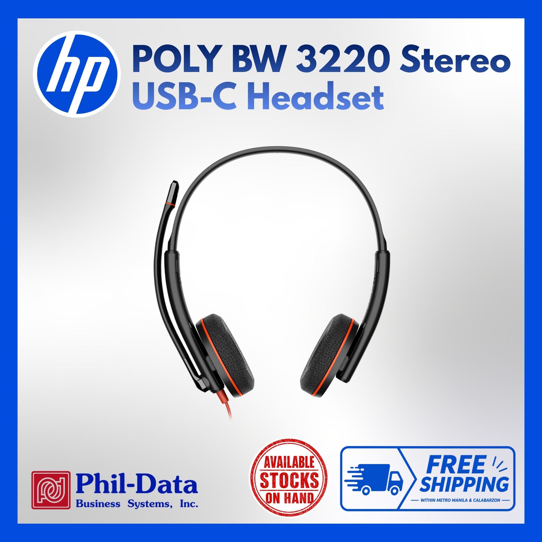 Poly BW 3220 Stereo USB-C Headset
